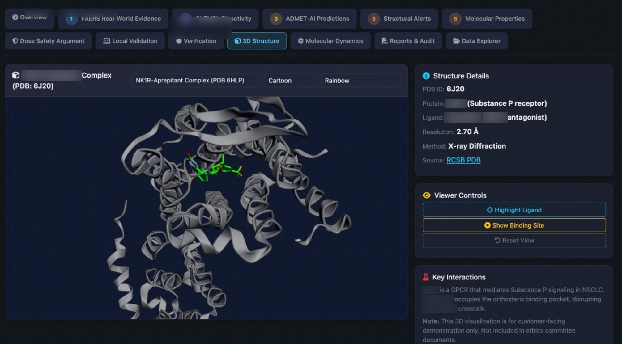AIXC molecular dynamics platform — live customer deployment